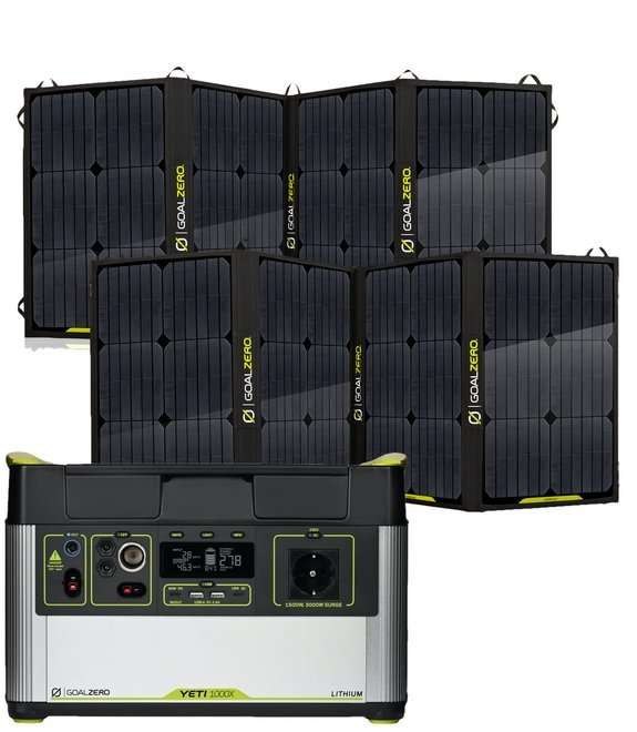 Zestaw solarny Yeti 1000 X EU universal version + Nomad 100 (2x)