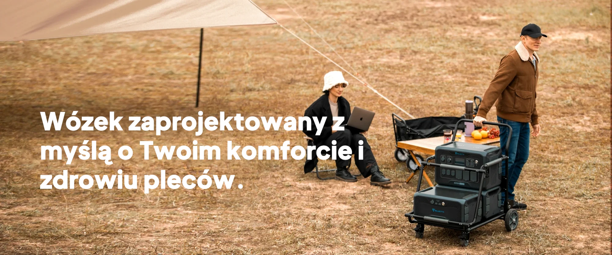 Yeti Lithium Roll Cart. Wózek dedykowany do power bank Lithium Goal Zero  bluetti-trolley