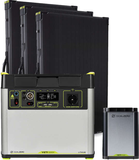 Zestaw solarny Yeti 3000X EU universal version + 3x Panel Boulder 200 BriefCase + Yeti Tank Expansion Battery + Moduł Yeti Link Expansion