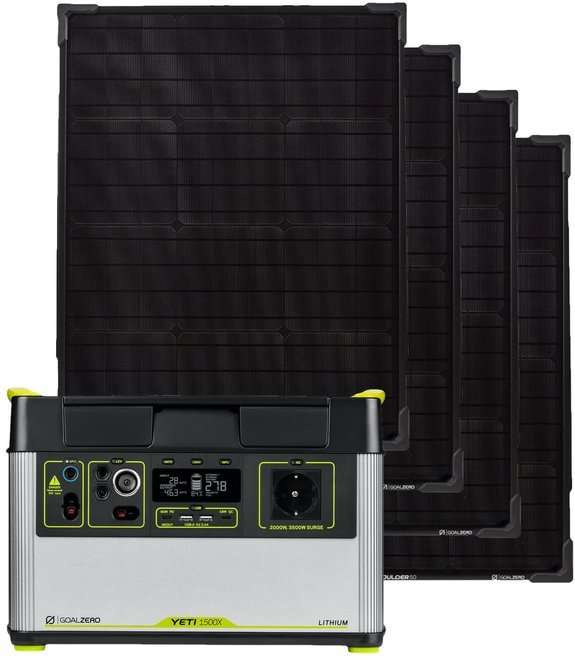 Zestaw solarny Yeti 1500 X EU universal version + Boulder 50 (4x)