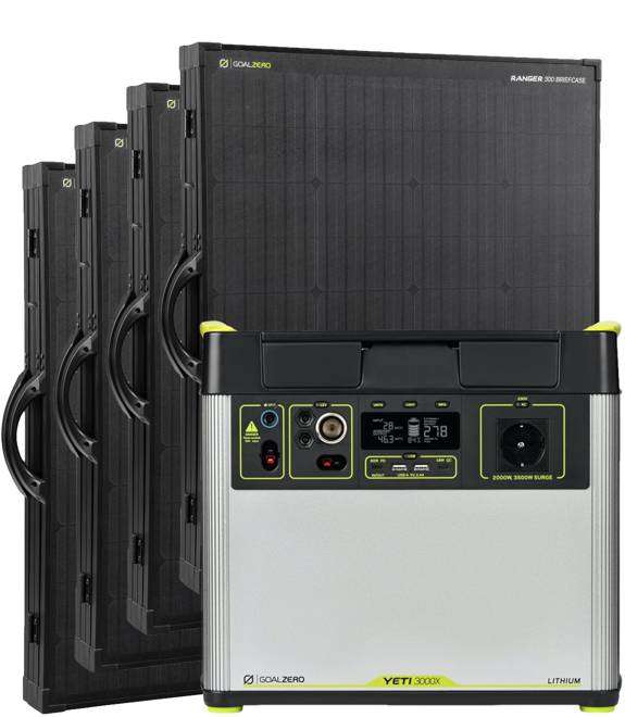 Zestaw solarny Yeti 3000X EU universal version + Ranger 300 Briefcase (4x)