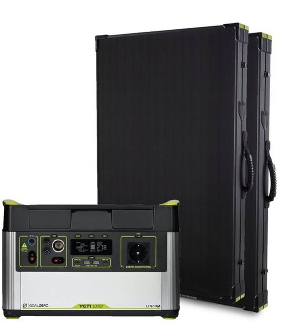 Zestaw solarny Yeti 1000 X EU universal version + Boulder 200 Briefcase (2x)