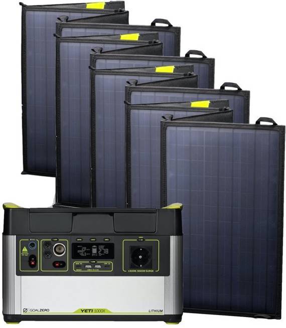 Zestaw solarny Yeti 1000 X EU universal version + Nomad 50 (4x)