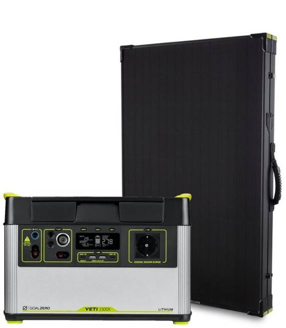 Zestaw solarny Yeti 1500 X EU universal version + Boulder 200 Briefcase